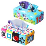 Mouchoirs sensoriels en peluche pour b�b�s en bas age, echarpe color�e de danse arc - en - ciel, jonglerie ...