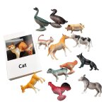 Moules animaux montessori, cartes assorties, apprentissage des langues pour enfants, aides p�dagogiques, ...