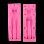 Moule complet en silicone pour femmes, matriel de chocolat, poupes, visage, kits de bricolage