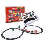 Moule d'exposition de musique electrique de nol, pistes de chemin de fer, voiture, train, jouet amusant ...