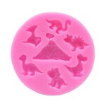 Moule a fondant en silicone dinosaure pour enfants, dessin animé dino, chocolat, gomme, plateau de bonbons, ... Moule a fondant en silicone dinosaure pour enfants, dessin animé dino, chocolat, gomme, plateau de bonbons, ...