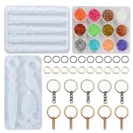 Moules de moulage en poxy pour flchettes, en silicone, pour pe, 44 pices