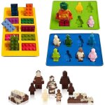 Moules en silicone pour briques, blocs de construction et robots, decoration de gateaux d'anniversaire, ...