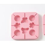 Moule en silicone pour sucettes et chocolat, outil de cuisson, diy, carr pour bonbons pour enfants