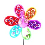 Moulin a vent 3d coloré fait a la main pour bébé, décoration paon, jardin, cour, jouet classique d'extérieur ... Moulin a vent 3d coloré fait a la main pour bébé, décoration paon, jardin, cour, jouet classique d'extérieur ...