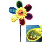Moulin a vent 3d color a paillettes, joli jouet de sport classique pour enfants, dcoration de jardin ...