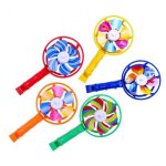 Moulin a vent cr�atif pour enfants, 5 pi�ces, poign�e de sifflet, moulin a vent, jouets educatifs