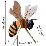 Moulin a vent en forme d'abeille, bricolage, tourbillon, gadgets décoratifs pour pelouse de jardin, jouets ... Moulin a vent en forme d'abeille, bricolage, tourbillon, gadgets décoratifs pour pelouse de jardin, jouets ...