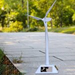 Moulin a vent solaire pour enfants, kit de construction de maquettes, jouet educatif pr�coce, cadeau