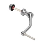 Moulinet de pche  tambour fixe, bras  bascule, bouton rotatif, poigne lectrique, roue rotative en ...