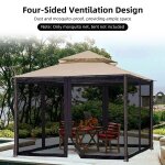 Moustiquaire pour auvent de terrasse, moustiquaire pour porche, terrasse et espaces de vie extrieurs, ...