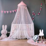 Moustiquaire, baldaquin de lit moustiquaire rideau pour bb enfant avec etoiles lumineux ciel de lit ...