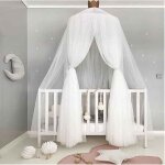 Moustiquaire premium pour enfants, tente bretonne couronne de princesse nordique, rideau de lit en maille ...