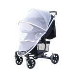 Moustiquaire pliable pour poussette, porte b�b�, si�ge de voiture, en maille a fermeture eclair bidirectionnel ...