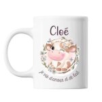 Mug clo� amour et biberon de lait vache tasse cadeau b�b� enfant