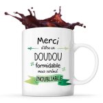 Mug merci doudou inoubliable homme tasse cadeau anniversaire no�l saint valentin