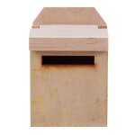 Mvi 1 / 12 bote aux lettres en bois maison de poupee miniature fee jardin decor