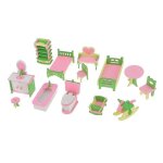 Mvi 13 pieces maison de poupee miniature meubles vintage bois chambre pepiniere salle de bain Mvi 13 pieces maison de poupee miniature meubles vintage bois chambre pepiniere salle de bain