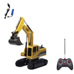Mvi 5 canaux cadeau enfants rc pelle sans fil jouets usb rechargeable simulation camion chenille tracteur ...