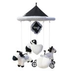 Mvi bebe hochets education precoce mignon cheval ours suspendu bebe berceau mobile lit cloche jouet rotatif ...