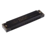 Mvi enfants enfants instrument de musique 32 trous metal abeille harmonica bouche orgue noir