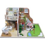 Mvi maison de poupee miniature avec meubles bricolage en bois miniature maison de poupee jouets pour ...