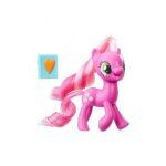 My little pony - poupee - poney rose cheerilee - cheveux long - petit poney avec un livre bleu