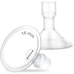 Myfit lot de 2 petits boucliers de 16 mm compatibles avec tire - lait medela personalfit, freestyle, ...