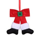 Nâ¿ud décoratif en tissu de noël, mignon, elfe, arbre de noël, poupée, placard, porte fenêtre, ornement ... Nâ¿ud décoratif en tissu de noël, mignon, elfe, arbre de noël, poupée, placard, porte fenêtre, ornement ...