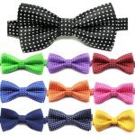 N�ud papillon classique en polyester pour enfants, accessoire de mode, pour f�te de mariage, tuxedo, ...