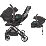 Nania - poussette combine 2 - en - 1 avec sige auto rimini + base isofix - myla - 4 roues - noir