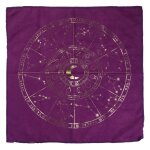 Nappe de cartes de tarot 49x49cm, flanelle, figure gomtrique, divination, tissu d'autel, jeux de socit, ...