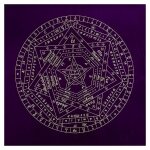 Nappe de cartes de tarot 60x60cm, en tissu velours, pour astrologie, divination, autel, jeux de socit, ...