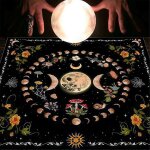 Nappe de carte de tarot, tapis de cartes de voyance, tapis de tissu de jeu de socit, table de dcoration ...