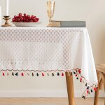 Nappe en dentelle vintage, nappe en dentelle crochetée, nappe en polyester, décoration de table pour ... Nappe en dentelle vintage, nappe en dentelle crochetée, nappe en polyester, décoration de table pour ...
