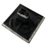 Nappe de divination en flanelle avec pochette de tarot, tapis de cartes de table de jeu de socit en ...