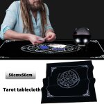 Nappe lgre et non statique pour cartes de tarot, tapis de table doux de divination d'astrologie, tapisserie ...