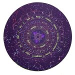 Nappe de table de divination, pendule rond, tarots de cartes, runes, autel, constellation, jeu de soci�t�, ...