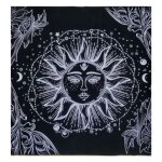 Nappe de tarot en flanelle douce, tapis de jeu de soci�t�, pour guidage du destin, pentagramme, soleil, ...