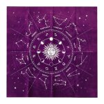 Nappe en velours pour cartes de tarot, 12 constellations, divination, tissu d'autel, jeu de société, ... Nappe en velours pour cartes de tarot, 12 constellations, divination, tissu d'autel, jeu de société, ...