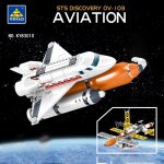 Navette satellite satellite de haute qualit�, station spatiale, blocs de construction de jouets pour ...