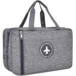 Nbgcm - trousse de toilette grand homme femme gris, trousse de toilette voyage 33 * 16 * 20cm, organisateurs ...