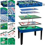 Nc table multi - jeux colorbaby 12 en 1 107 x 83, 5 x 61 cm