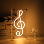 Néon de notes de musique a intensité variable pour décoration murale et de table, boîte lumineuse led ... Néon de notes de musique a intensité variable pour décoration murale et de table, boîte lumineuse led ...