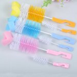 Nettoyage de biberons a lait pour bébé, 2 pièces, tasse a 360 degrés, eponge nettoyante + brosse a sucette ... Nettoyage de biberons a lait pour bébé, 2 pièces, tasse a 360 degrés, eponge nettoyante + brosse a sucette ...