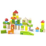 New classic toys - 0805 - jeu de construction - cubes - d�coration zoo - 50 pi�ces