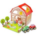 New classic toys - 10850 - jouets en bois - jouet de la ferme en bois
