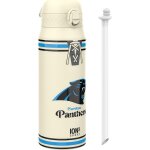 Nfl panthers bouteille d'eau en acier lgre, 600 ml / 20 oz, non isole, etanche, facile a ouvrir, verrouilla ...