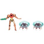 Nintendo metroid prime - coffret figurines d'action samus chasseuse de primes 6, 3 cm, produit officiel ...