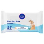 Nivea - lingettes a l'extrait amande & 99% pure water cr�mes et huiles b�b� 1 pieces unisex